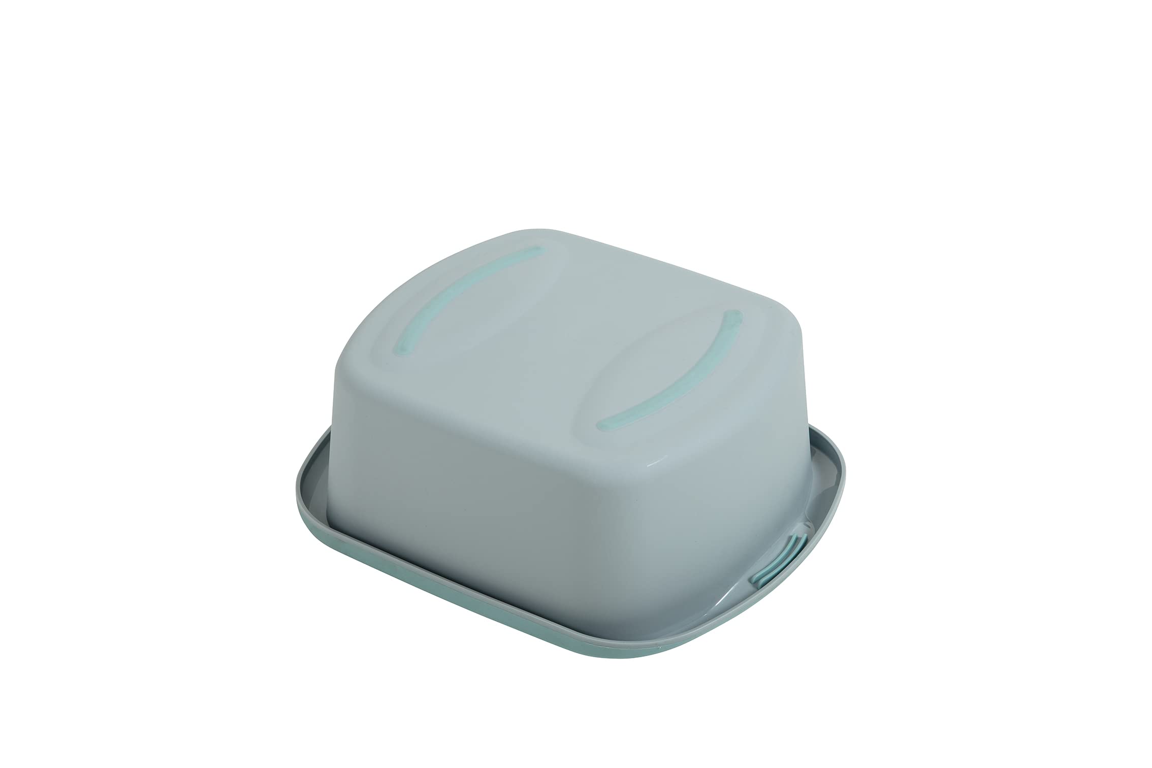 Addis Premium Soft Grip Large Rectangular Washing Up Bowl, 9.5 litre, Tranquil Haze