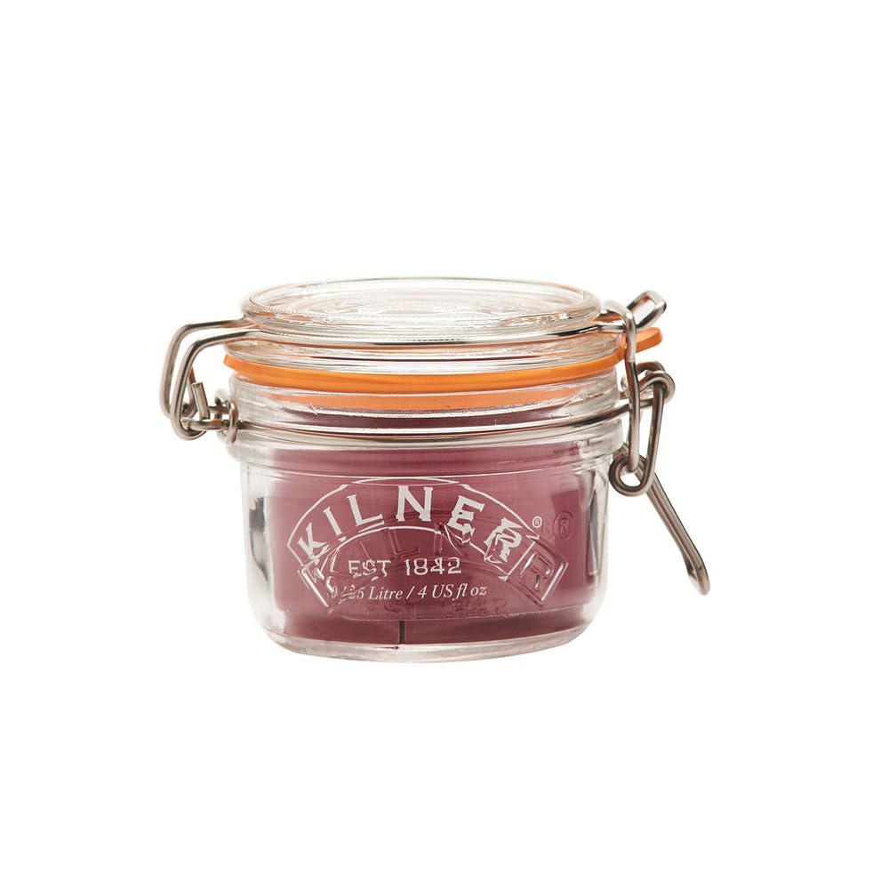 Kilner Clip Top Jar 2 Litre (2000ml) Airtight Glass Storage Jar for Preserving Fruits Vegetables Coffee Tea Rice Flour Nuts Pasta