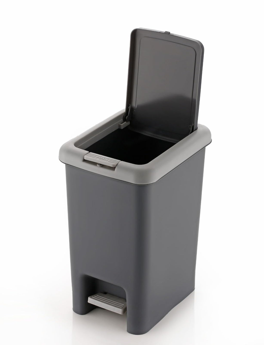 DIVCHI Kitchen Trash Can with Pedal - 7L Wastebasket for Home, Office, Bathroom, and Bedroom - Garbage Bin with Lid and Liner (18.5L x 24.5W x 30H cm)